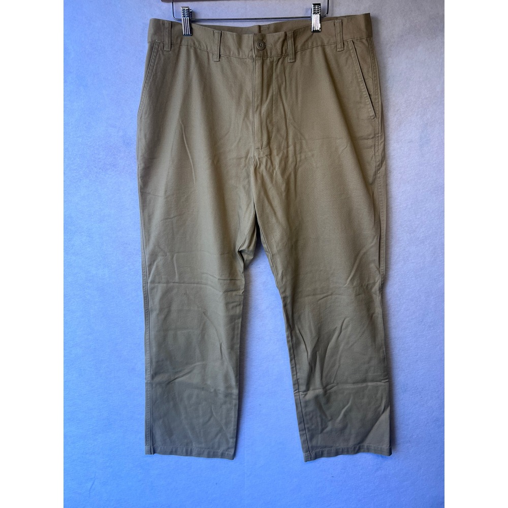 Patagonia Mens 36 Organic Cotton Canvas Khaki Tan Straight Leg Work Pants 459